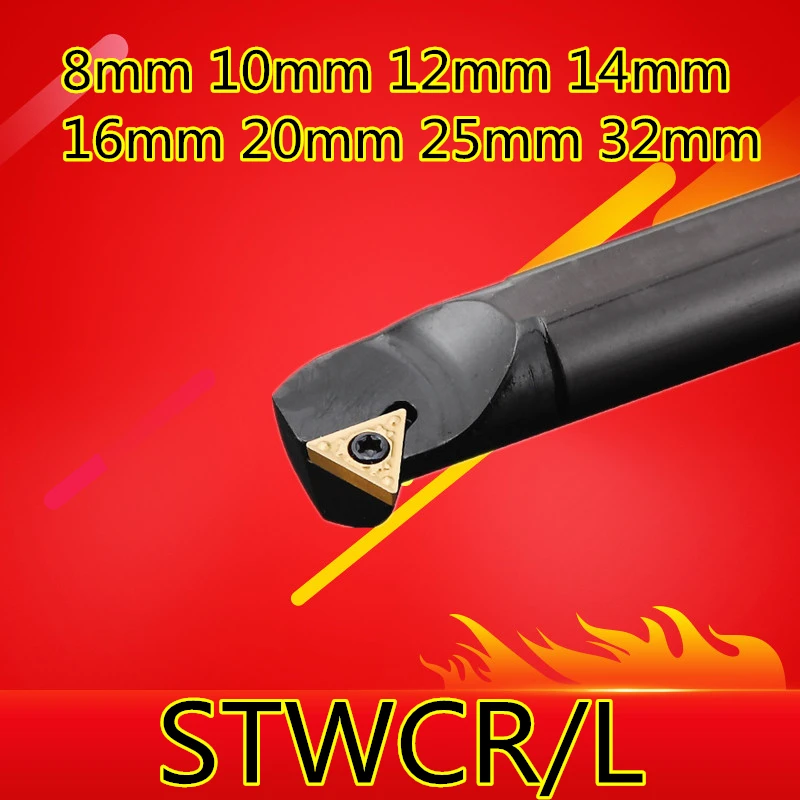 1PCS 8mm 10mm 12mm 14mm 16mm 20mm 25mm 32mm STWCR09 STWCR11 STWCR16 STWCL11 STWCL16 the Right/Left Hand CNC Turning Lathe tools