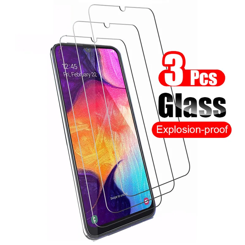 3Pcs For Samsung Galaxy A50 A505F Tempered Glass Screen Protector Shield For Samsung Galaxy A50s Protective Glass Film 9H