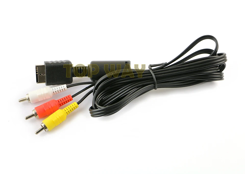 50 SZTUK Nowy Kabel Audio Video AV do PS2 PS3 z Wtykami Męskimi Adapter Konwerter Audio