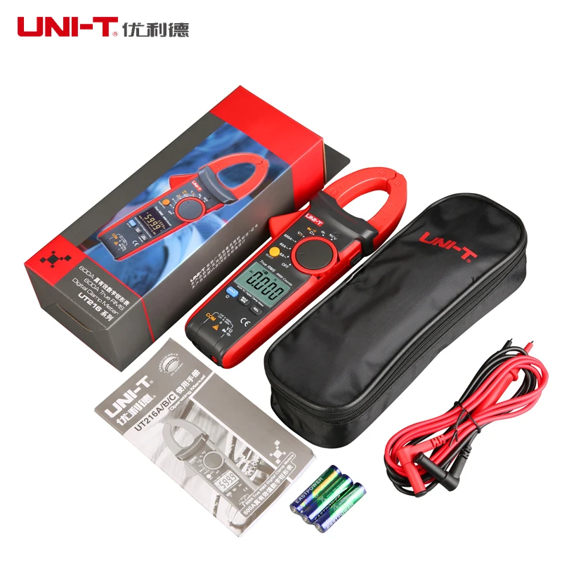 Uni-t UT216C 600A RMS medidores digitais  Auto faixa w / temperatura capacitancia frequencia NCV teste