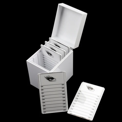Imagen 2 del producto Caja de almacenamiento de pestañas de 5/10 capas, soporte de exhibición, caja organizadora, paleta de pegamento para pestañas, herramientas de maquillaje para extensión de pestañas