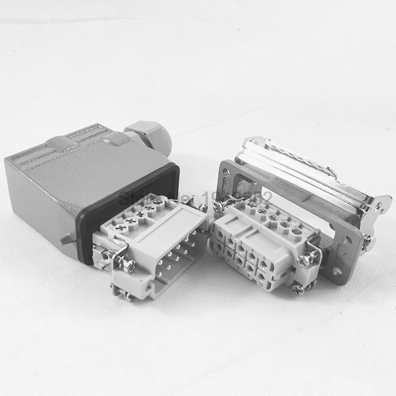 Heavy Duty Connectors HDC-HA-010-1 F/M 10pin 10A Industrial rectangular Connector plug image 6