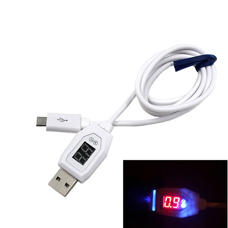 Micro USB Cable 3A LED Digital Indicator Current Voltage Fast Charging Microusb Cord For Redmi POCO Realme Charger Doctor Wire