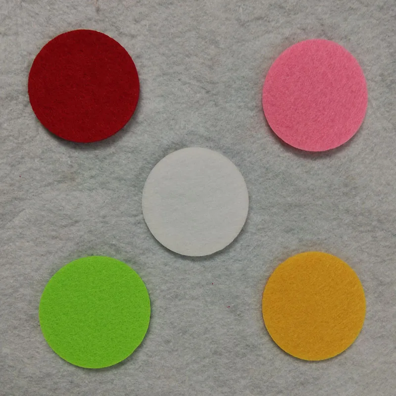 ZYOKRA Dia.4.5cm 50pcs Pretty Candy Colors 2mm  Circle Nonwoven Felt DIY Felt Round Felt For DIY decoration