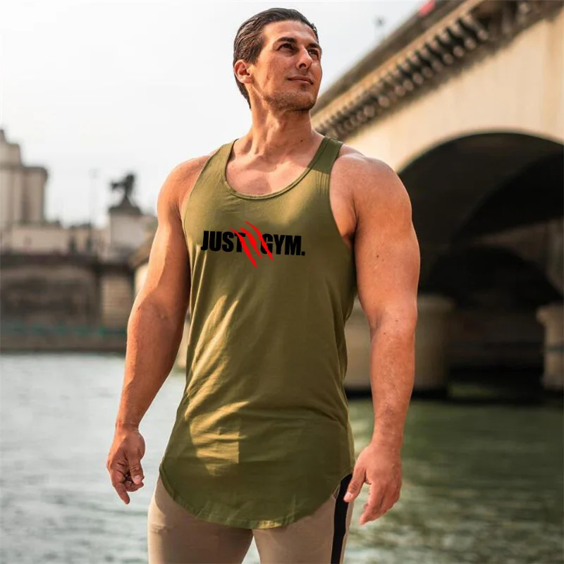 

High Quality Sport Running Vest Men Fitness Tanktop Gym sleeveless T Shirt Workout Training Tank Top Men Bodybuilding Clothing