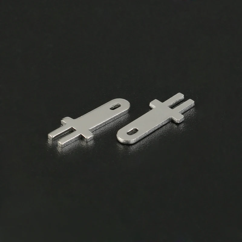 50pcs 2.8/4.8/6.3MM Inserts Plug male Terminal PCB Solder lug thickness 0.8 two legs ,PCB welding sheet