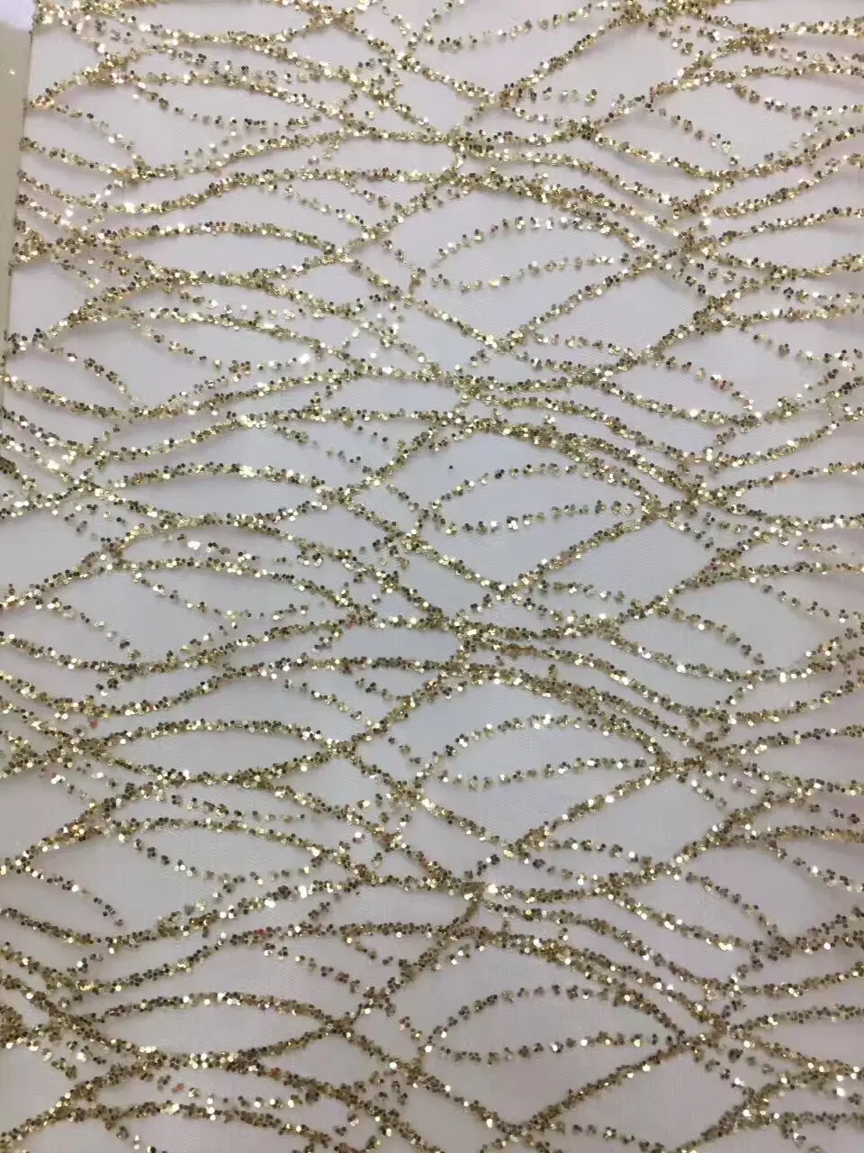 

New Arrival SYJ-32715 African Cord Lace Fabric with glitter Net Lace Fabric