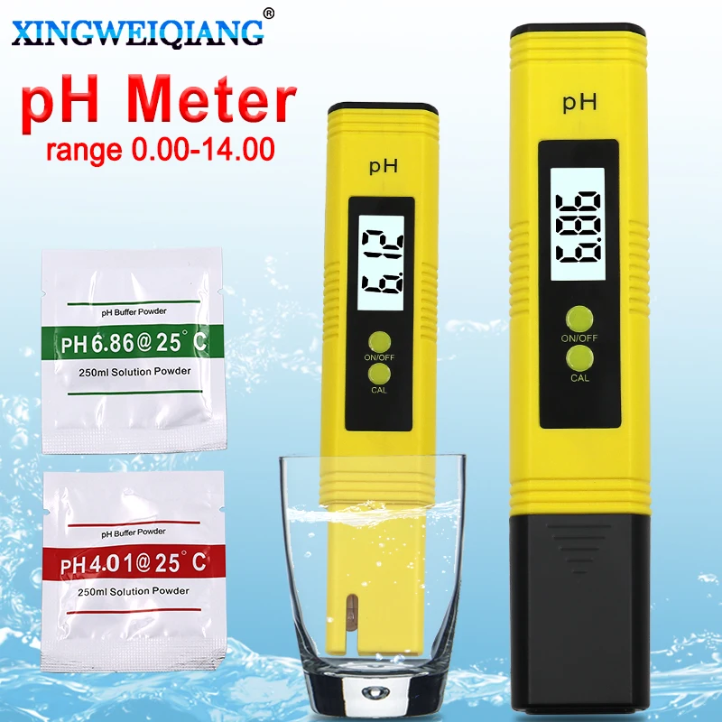 Digital LCD PH Meter Pen of Tester Accuracy 0.1 Aquarium Pool Water Wine Urine Automatic Calibration