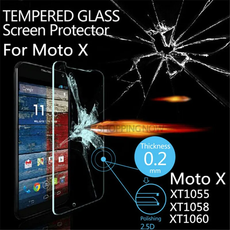 Película de vidro temperado para motorola, película protetora de vidro para moto x 1 gen x1 xt1052 xt1055 xt1056 xt1058 xt1060 motox