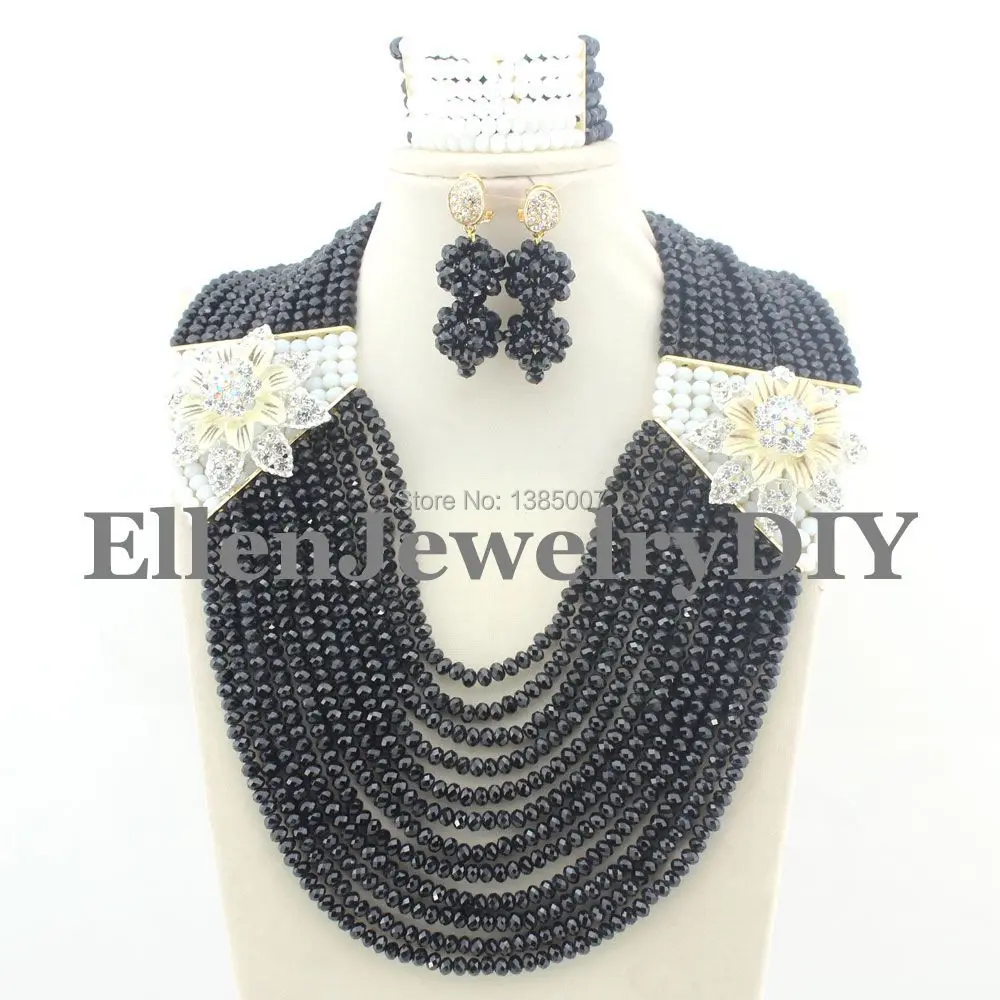 

African Beads Jewelry Sets Nigerian Wedding African Jewelry Sets Crystal Jewelry Set W8146