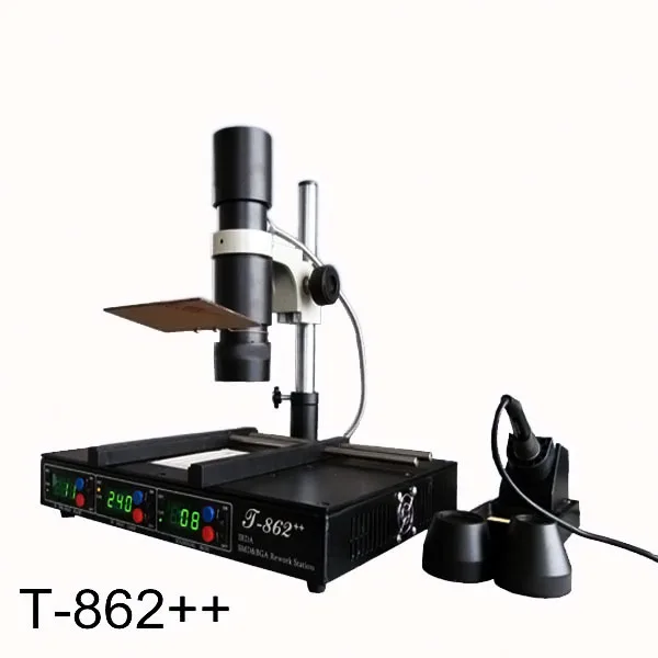 

T862++110V IRDA SMD&BGA Rework Soldering Station Infrared Heating SMD IC/Mobile Phone/Circuit Board Desoldering Repair Machine