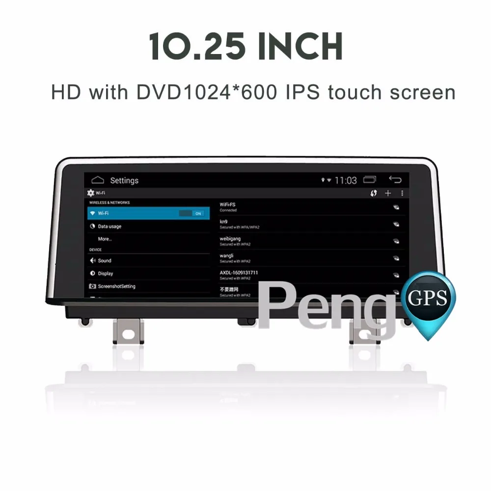 10.25 Inch Quad Core DVD Player Android 4.4 Car Radio for BMW X1 F48 2015-2017 GPS Navigation 1080P video Autostereo Headunit