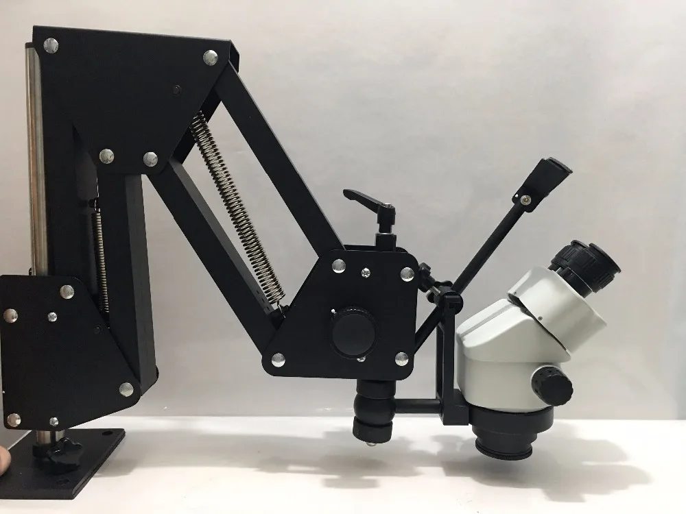 

7X-45X стерео микроскоп с жесткой алюминиевой подставкой, ювелирный микроскоп, стоматологический микроскоп для ювелирных изделий