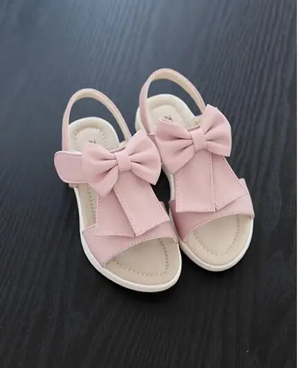 Summer New Summer Children Sandals for Girls Genuine Leather Princess Shoes Kids Beach Sandals Baby Toddler Shoes White