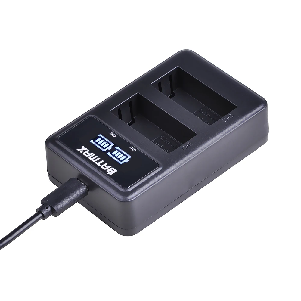 NP-W126 NP W126 NPW126 LED عرض USB شاحن مزدوج ل FijiFilm AX-1 AX-2 XE-1 XE-2 XM-1 X-Pro1 X-T1 X-T10 HS30ESR