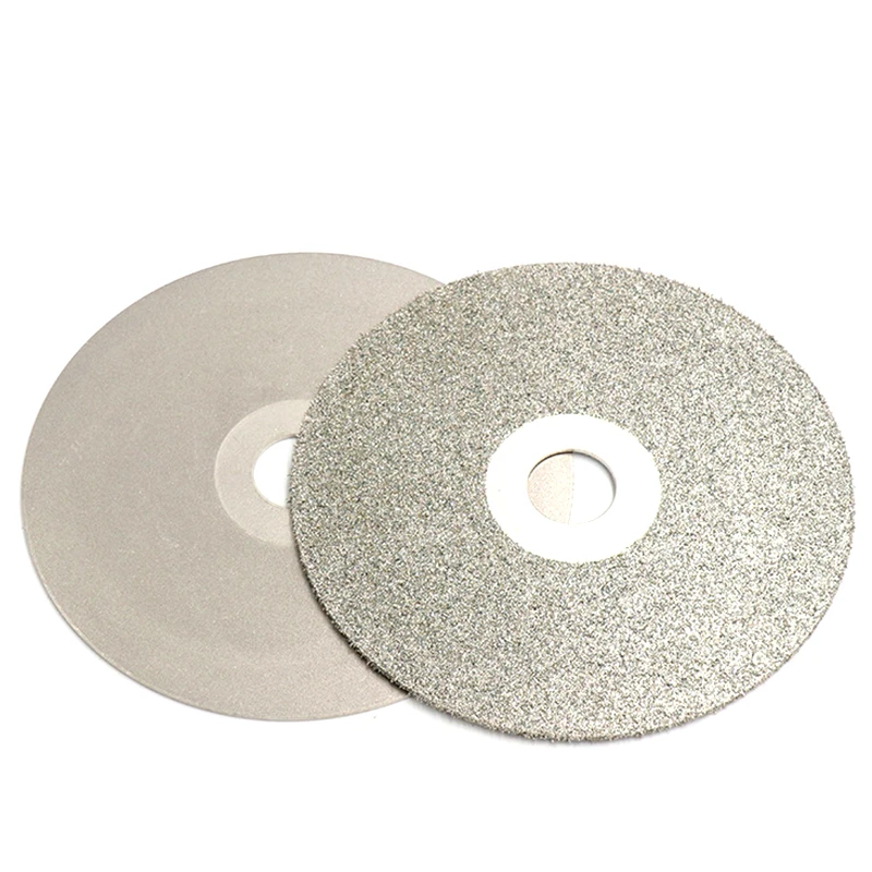 4 inch Diamond Coated Grinding Disc 36-3000# Single Double side Flat Lap Wheel Lapidary Polishing Tools For Jade Agate Crystal