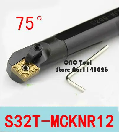 S32T-MCKNR12/S32T-MCKNL12, 75 graus ferramenta de torneamento interno, Ferramenta torno chato bar, CNC Ferramenta de Tornear, Máquina ferramenta Torno