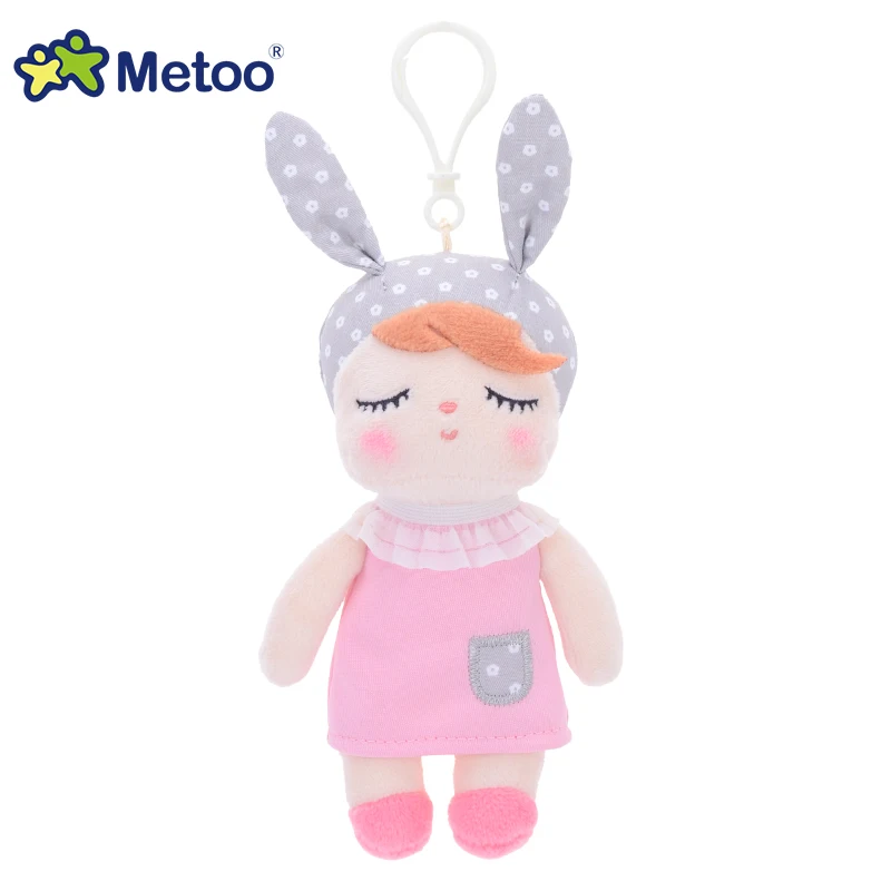 Metoo Doll Stuffed Toys Plush Animals Soft Baby Kids Toys for Children Girls Boys Kawaii Mini Angela Rabbit Pendant Keychain