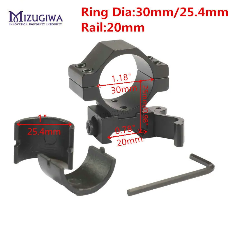 MIZUGIWA Scope Mount  30mm / 25.4mm 1