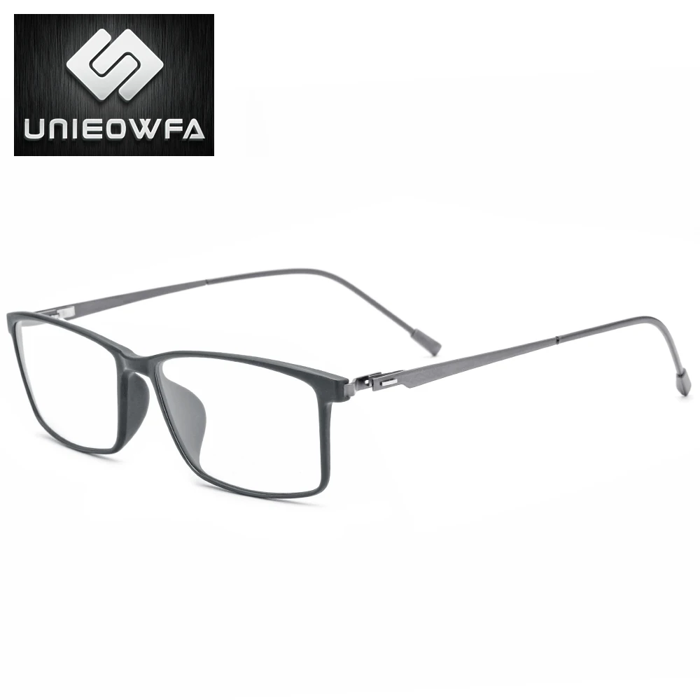 UNIEOWFA Optical Prescription Glasses Men Korean Hyperopia Myopia Glasses TR90 Anti Blue Light Photochromic Glasses Progressive