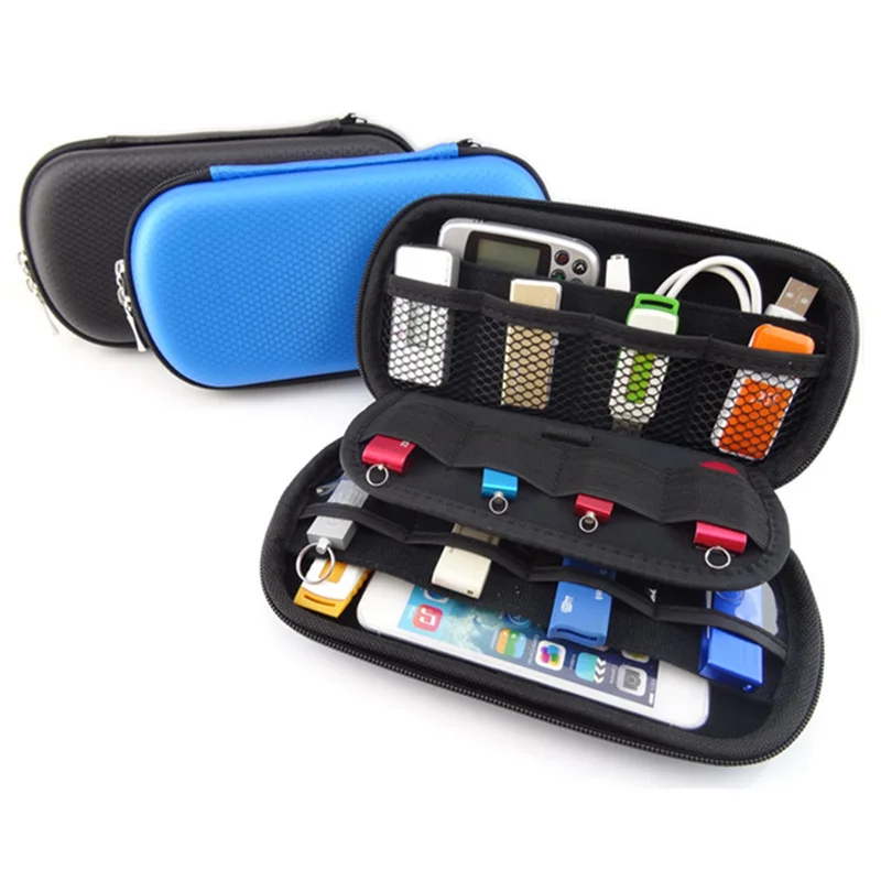 GUANHE HDD Digital Gadget Travel Storage Bag for U Disk, USB Data Cable, SD Card, Phone, Electronic external hard drive bag