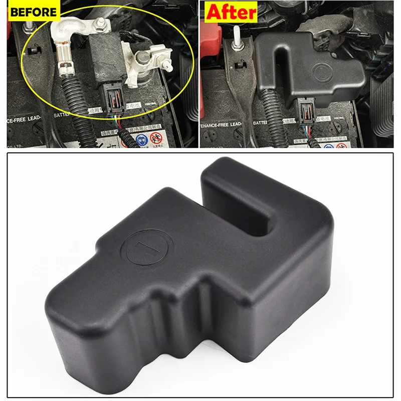 Car Battery Negative Terminal Cover For Honda HR-V HRV VEZEL 2014 2015 2016 2017 2018 Batteries Anode Cable Protection Lid Bezel