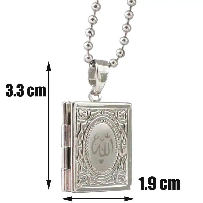 islam ALLAH KORAN MUSLIM BOOK fashion pendant & necklace