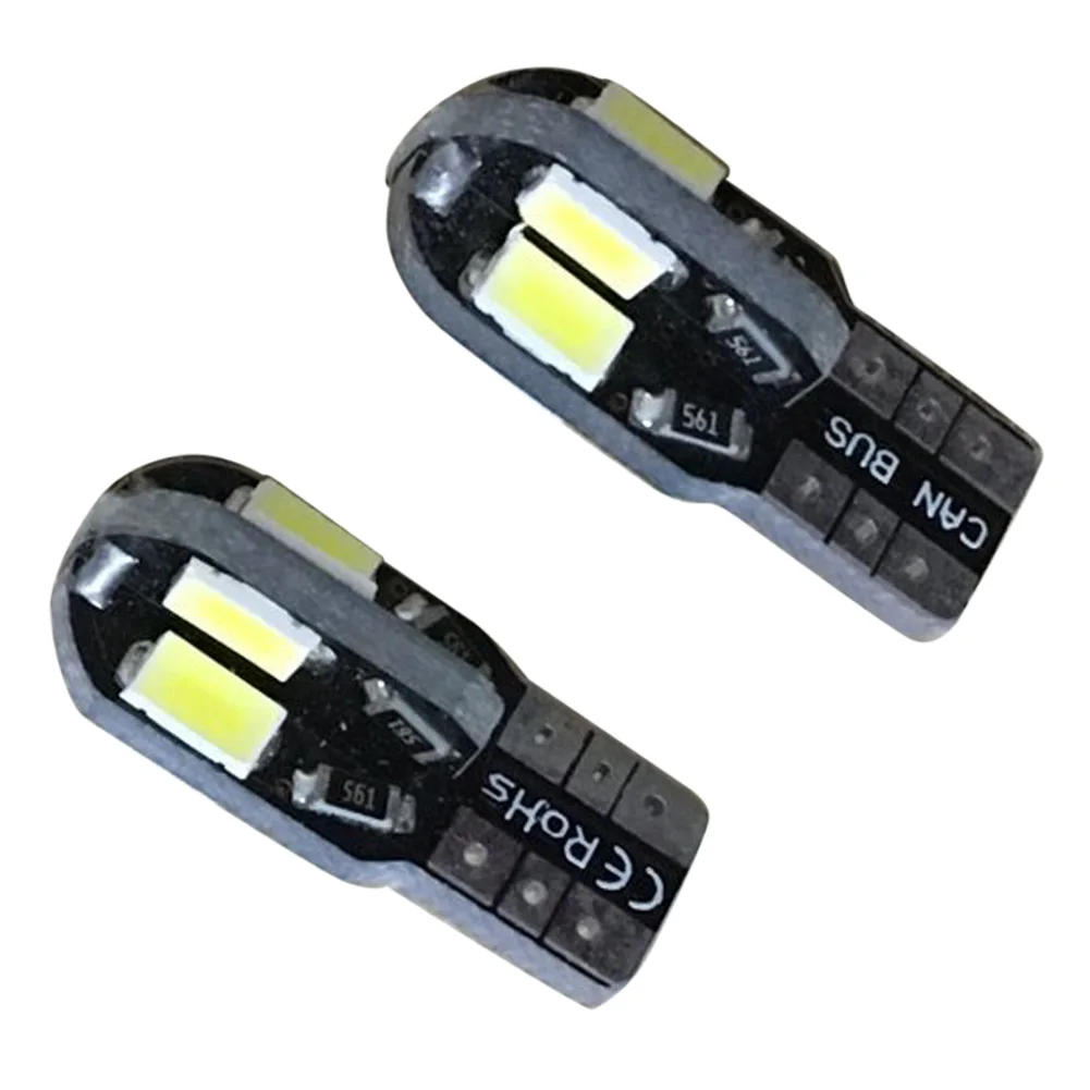 10PCS T10 5730 SMD 8 LED Light Bulb 194 168 W5W DC 12V Auto Car Interior Wedge Side Light signal Lamp Bulb White