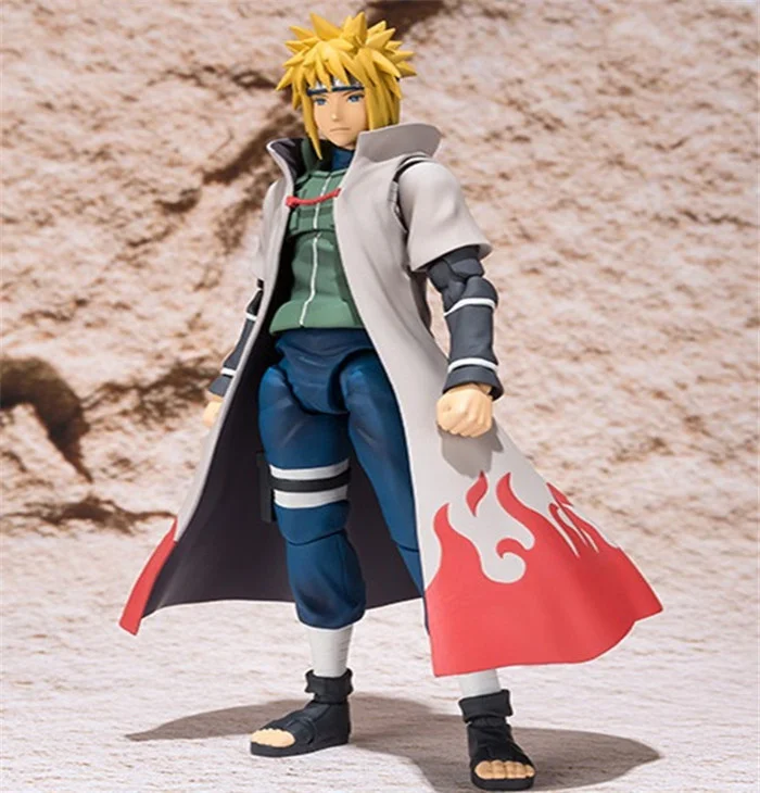 SHF Articulated 15cm Naruto Sasuke Namikaze Minato Action Figures Toys