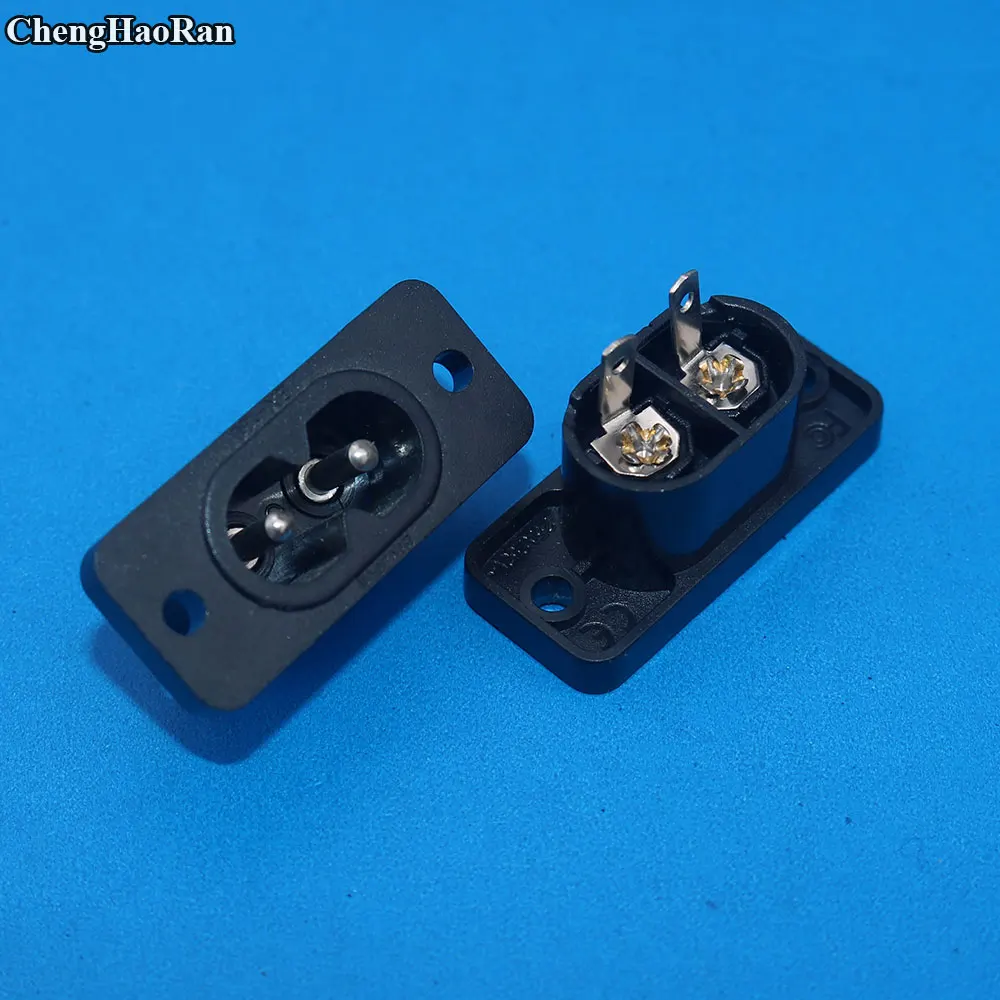 

ChengHaoRan AC 250V 2.5A IEC320 C7 Socket Soldering Pins Power Connector IEC 320