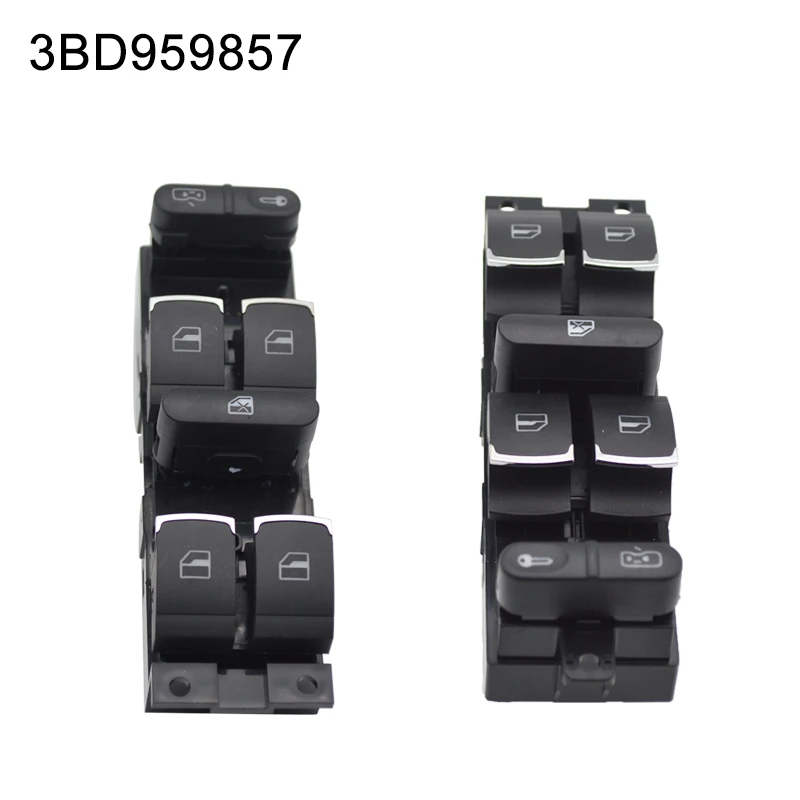 3BD959857 3BD 959 857 Window Controller Switch For VW Jetta Golf GTI MK4 Passat B5 Driver Side 1998-2005 1 Piece