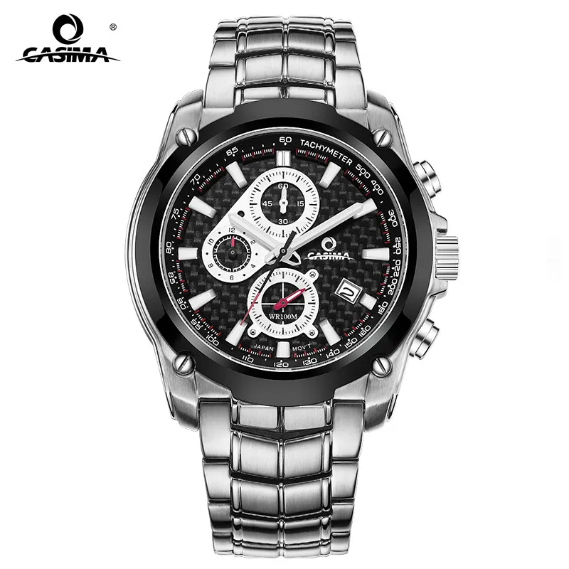 

New Luxury Brand Watches Men Fashion Casual Charm Chronograph Cool Sport Men's Quartz Wrist Watch Waterproof 100m CASIMA 8886