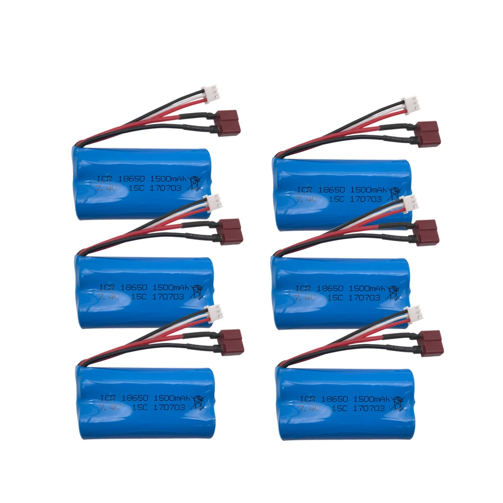 7.4 V 1500 mAh model aircraft Helicopter high-discharge 15c 18650 2S 12428 RC Car 7.4V lithium batteries