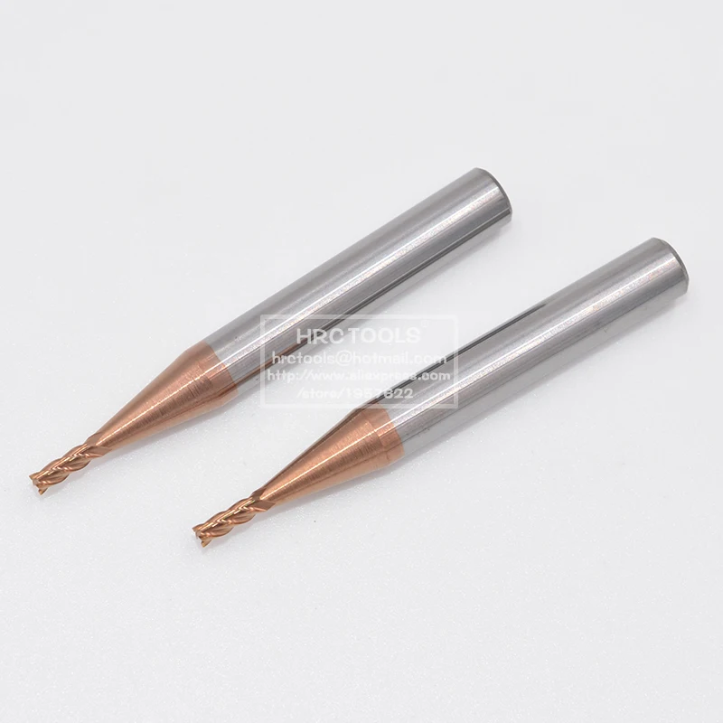 5pcs Soild 초경 합금 코팅 엔드밀 스트레이트 생크 4mm 6mm 8mm 10mm 금속 절단 도구