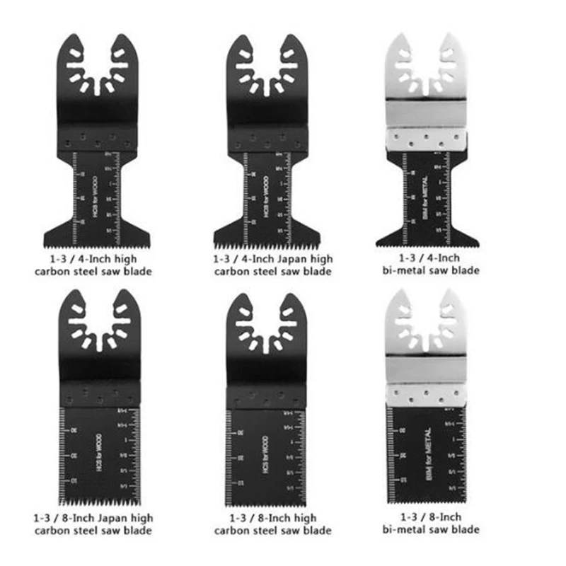 ใบเลื่อยใบมีดชุดมัลติฟังก์ชั่ DIY 20/38/68PCS สำหรับ Fein Dewalt Makita Bosch โรตารี่เครื่องมือ