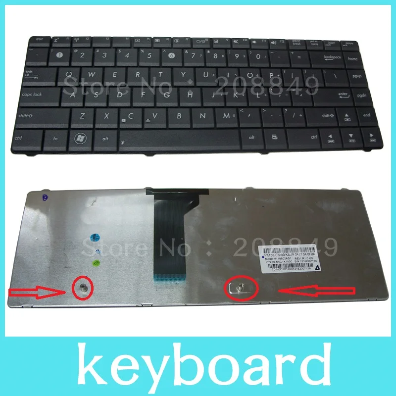 NEW keyboard for ASUS K43U X430 X43U X42J K43T X43E X43SA X43SJ X43SV X43B K43T K43B X43BY K43TY X43BR K43BR us v118602as1