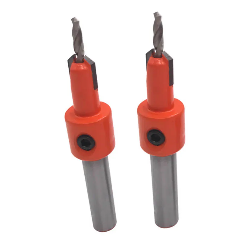 2ชิ้น/ล็อต Dia.8-10Mm Woodworking Countersunk เจาะบิตทังสเตนคาร์ไบด์บิตอัลลอยด์เจาะสกรู8MM Shank ขั้นตอนเจาะบิต