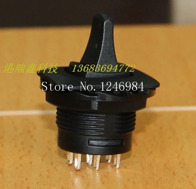 

[SA]R13-405D six foot black flat third gear handle dual circular toggle switches Taiwan New SCI Toggle Switches--20pcs/lot