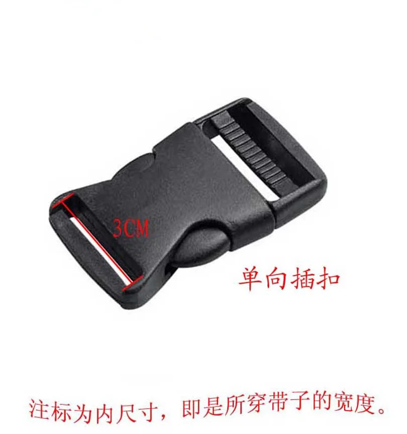 

Free shipping 10pcs 30mm Plastic Buckles for ParaCord Bracelet webbing accessories for bags