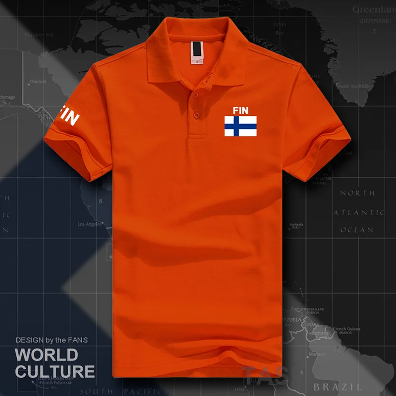 Finland polo shirts men short sleeve white brands printed for country 2017 cotton nation team flag new Finnish Finn FIN FI Suomi - Image 4
