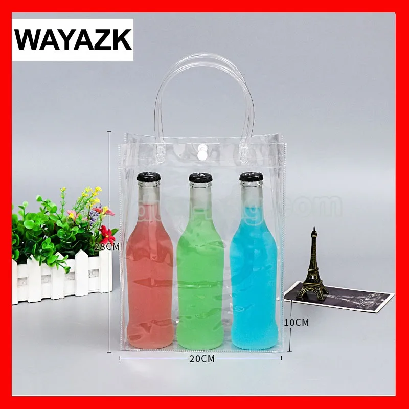 

(10pcs/lot) waterproof transparent clear PVC shopping bags