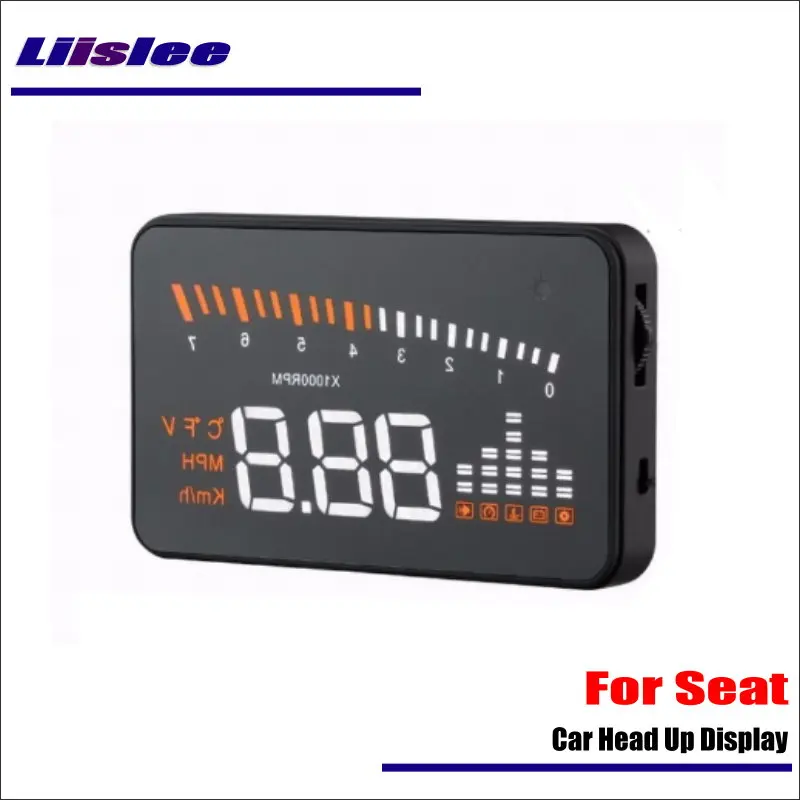 For Seat Ibiza/Leon 2010-2019 Car OBD HUD Electronic Head Up Display Saft Driving Screen Projector Reflecting Windshield