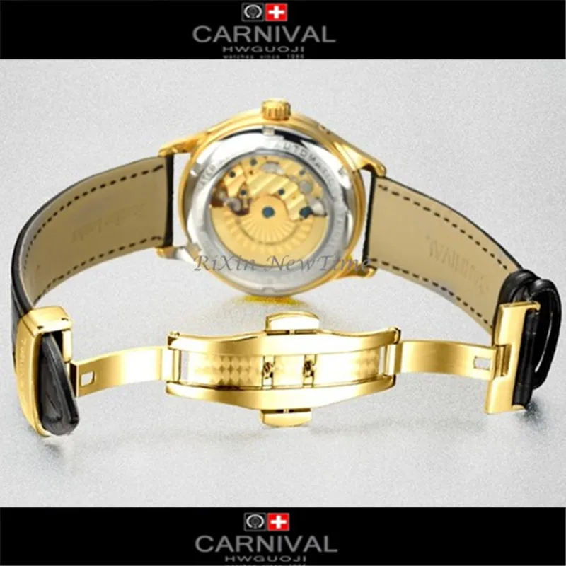 Luxury brand Men Wrist watch men Unique Design Style Automatic mechanical Watches Switzerland Carnival Famous Brand clock reloj