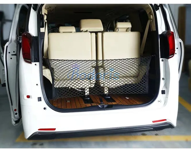 For Toyota Vellfire Alphard Car Truck Storage Bag Luggage Nets Hooks Organizer Dumpster Elastic Net Mesh Cover Accessories