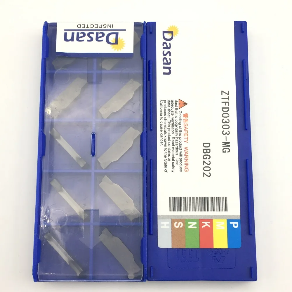 10pcs ZTFD0303-MG DBG202 Carbide blade for slotting and turning cutting tools CNC insertion