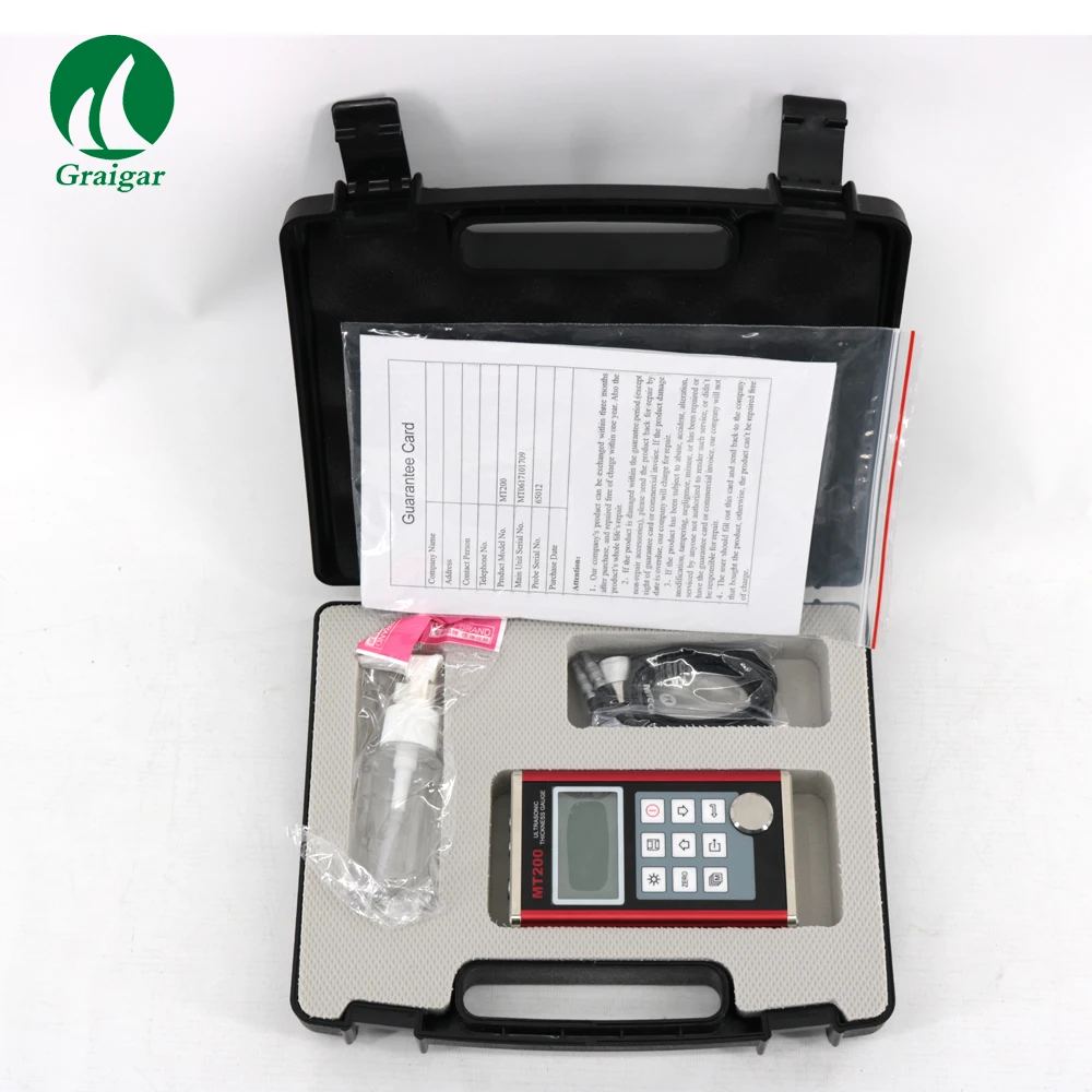 MT200 Digital Ultrasonic Thickness Gauge measure the thinnest range and highest degree of accuracy possible