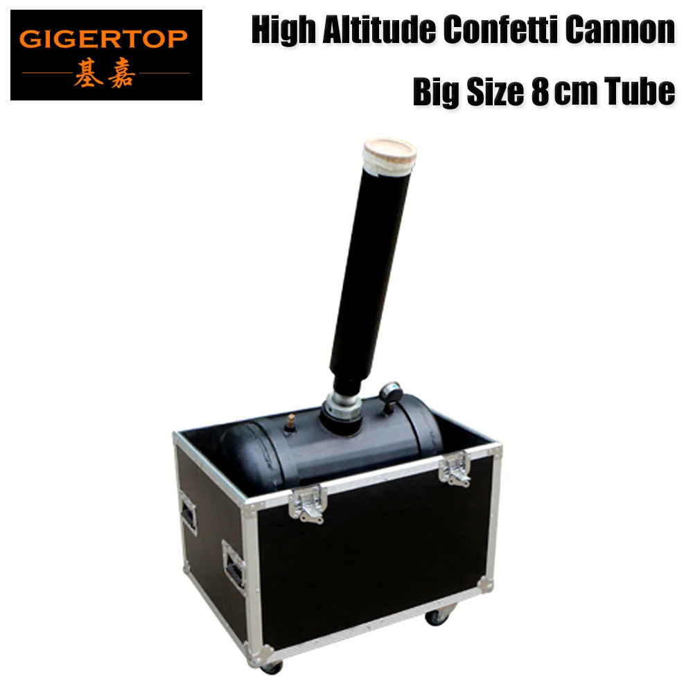 

Gigertop TP-T196 Compress Air High Distance Confetti & Streamer 110V/220V Solenoid Gas Valve Manual Jet Paper Shot Angle Adjust