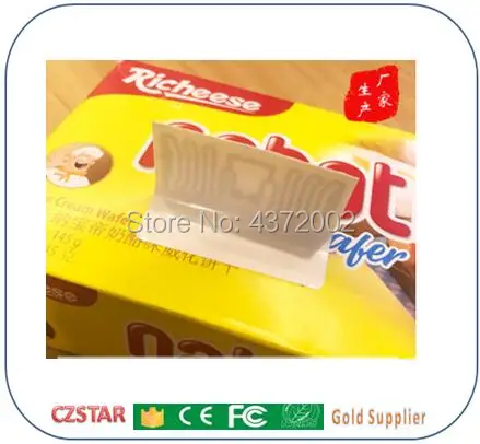RFID 스마트 슈퍼마켓 시스템 3D 안테나 사각형 UHF RFID 태그 라벨 스티커, iminj monza 4E 칩, 50x50mm, 100 개