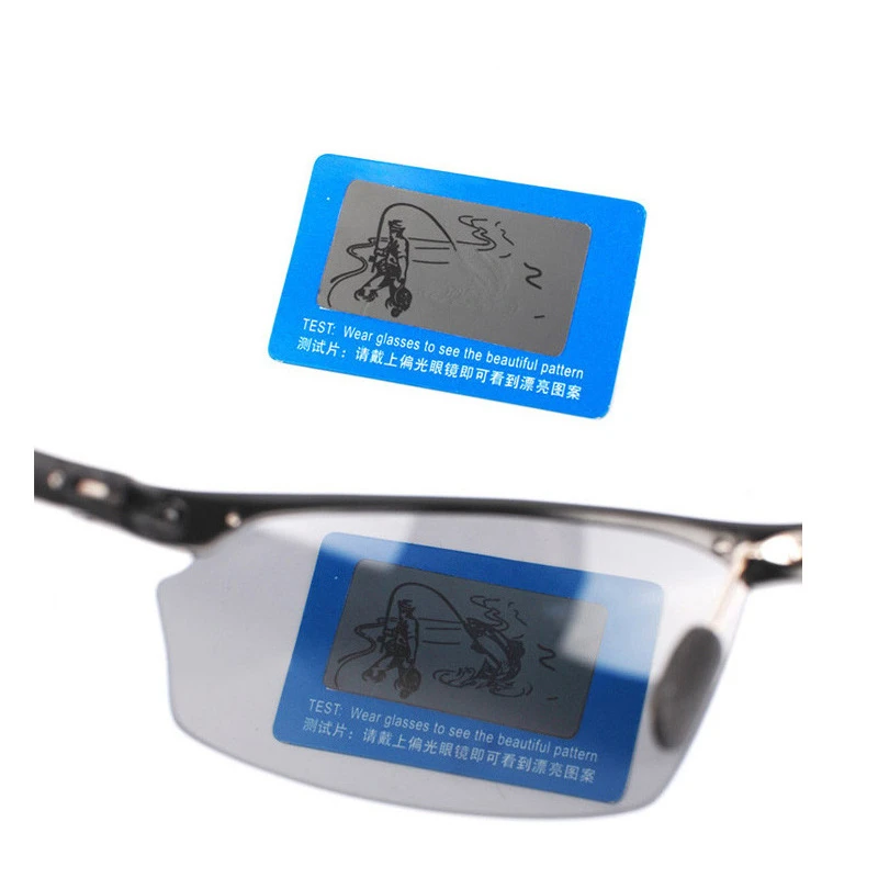 10 pieces/Lot TAC Polarized Lens Test Card for Testing Polarizing Sunglasses Polaroid Test Card Eyewear Sun Glasses accessories