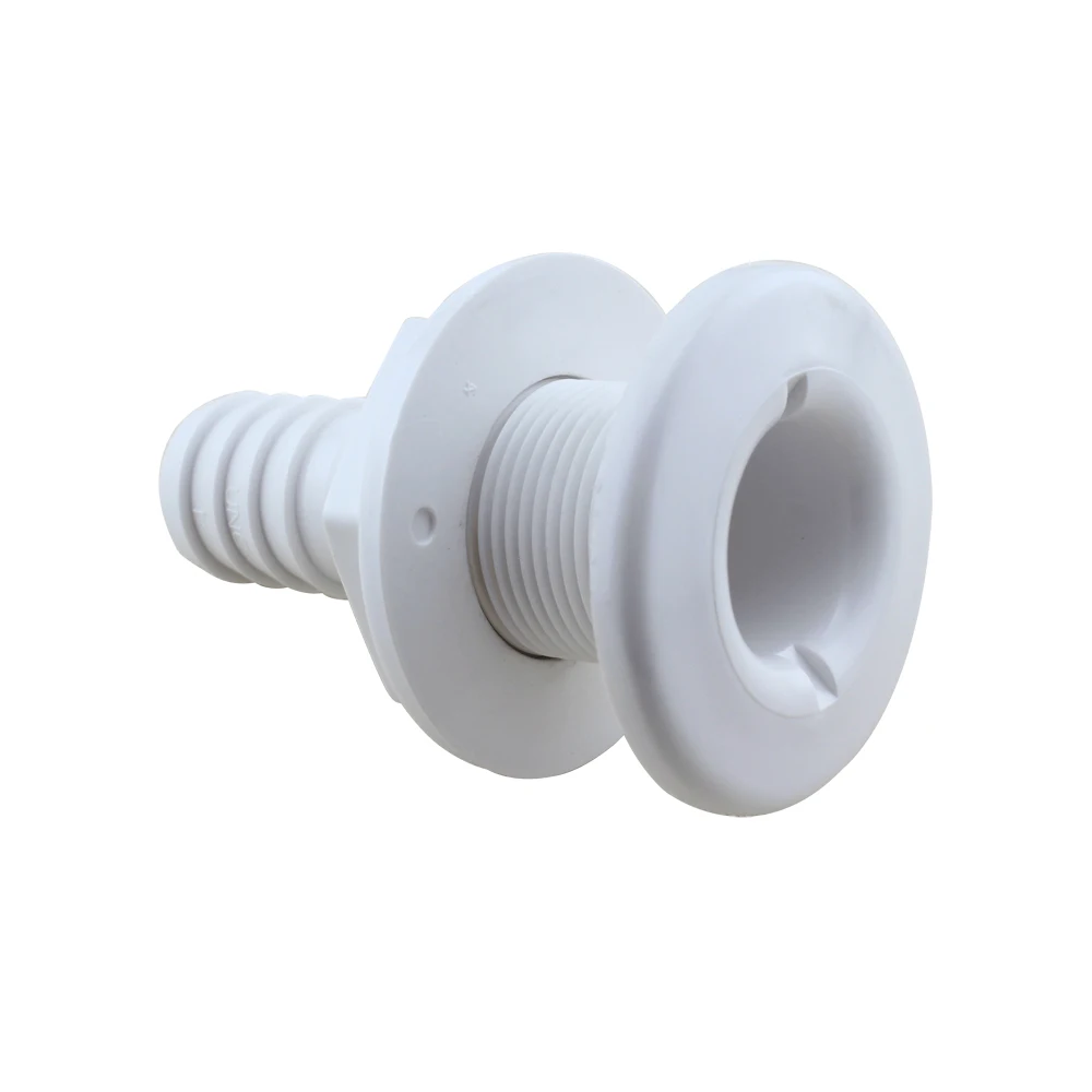 Nylon Plastik Melalui Hull Lambung Kapal Fitting untuk Pompa Lambung Kapal Aerator Selang Perahu Marine Yacht Berlayar RV Kemping Truk